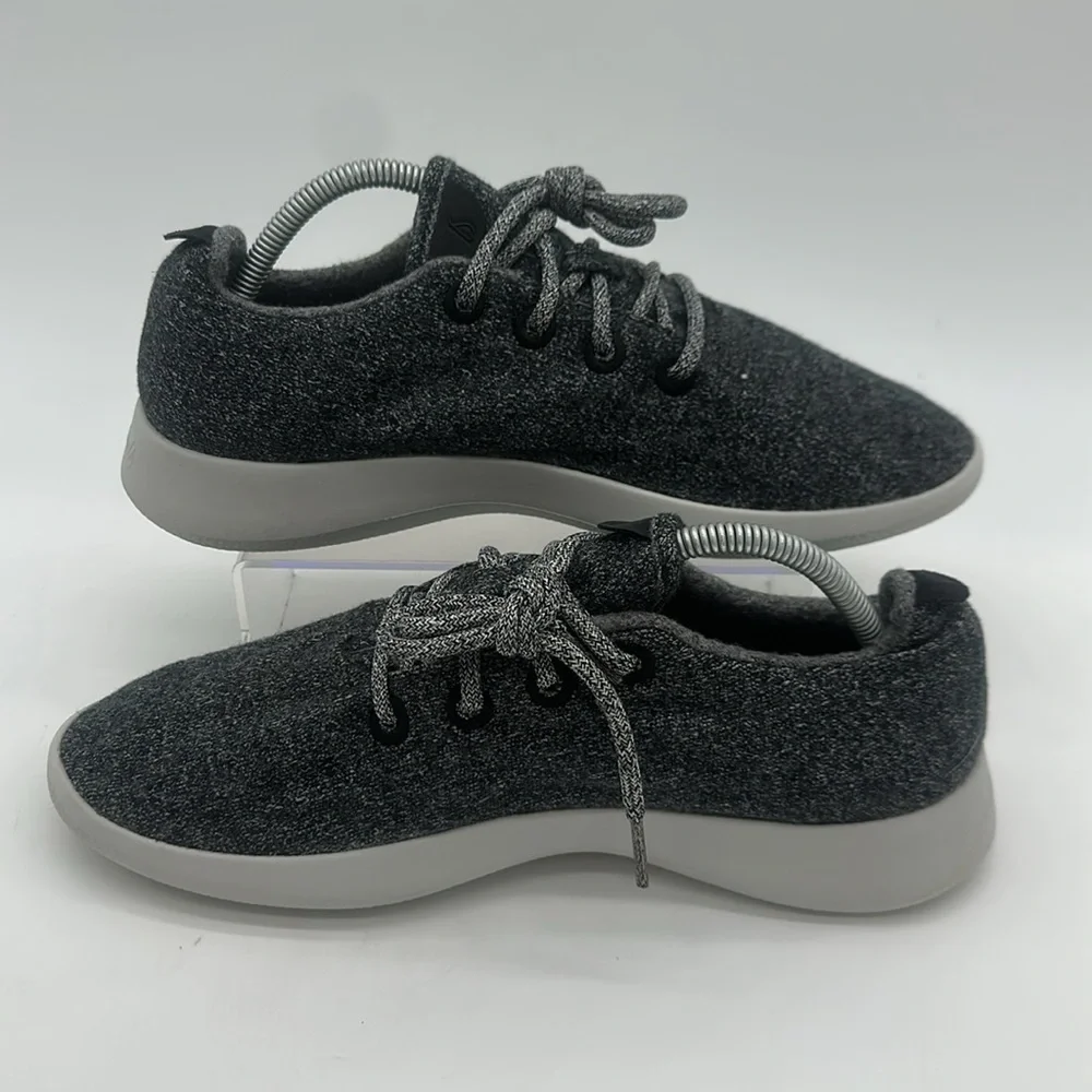 allbirds Men's Size US 10 Natural Gray Merino Wool Runners Lace Up Sneaker Shoes